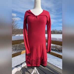 Title Nine Mobetta 60 Knit Dress Crimson Red Small